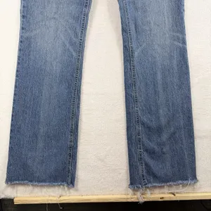 Old Navy 12 Kicker Bootcut Jeans Extra High-Rise Smooth Pockets‎ Stretch Raw Hem thumbnail 4