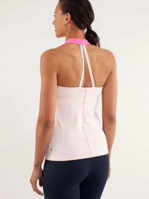 Lululemon‎ Open Soul Tank Parfait Pink Pinkelicious Open Back Size 12 thumbnail 2
