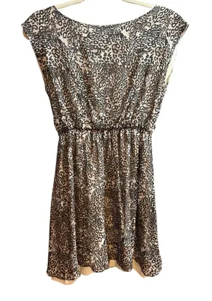 Alice + Olivia‎ Silk Leopard Print Mini Dress SZ XS Evening Wear Classy Dress thumbnail 1