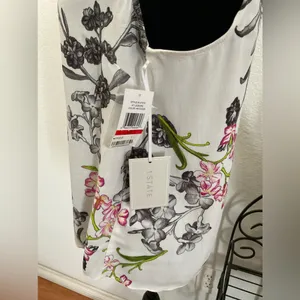 1‎ State Floral-Print Split-Back Cloud Tank Top Women's Size XS thumbnail 5