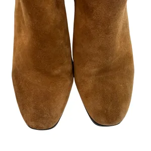Blondo Waterproof Suede Ankle Boots Women 7.5 Brown Block Heel Minimalist Boho‎ thumbnail 2