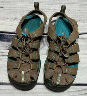 KEEN 'Clearwater CNX' Brown/Turquoise‎ Waterproof Hiking Water Sandals Sz 6 thumbnail 1