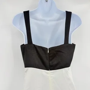 Princess Polly Y2K Satiny Mini Dress Sz 4 Babydoll Quiet Luxury HOCO Colorblock thumbnail 7