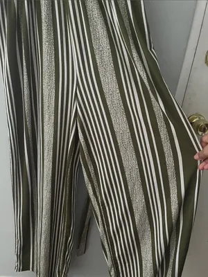 mine Black and White One-Shoulder Striped Jumpsuit thumbnail 3