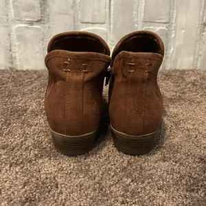 SO Meme Block Heel Ankle Boots Size 8 Chestnut Brown thumbnail 6