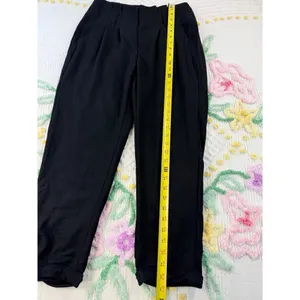 Indigo REIN Black Pleated High Waist Trousers Women's Size‎ 5 6 thumbnail 2