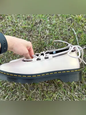 Dr. Martens Pale Pink Mary Jane Loafers with Black Platform Sole size 8 thumbnail 4