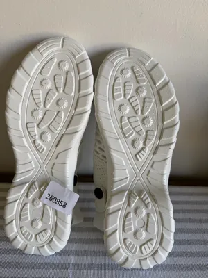 Women's White Open Heel Strap Mesh Shoe Size 39 aka 8 #260858 thumbnail 8