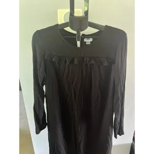 Old‎ Navy Black Long Sleeve Rayon Dress Size Large thumbnail 2