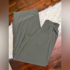 Lululemon Swift Mid-Rise Wide Leg Pants Army Green Size 2 Drawcord thumbnail 5