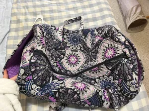 Large Vera Bradley Duffel Bag purple thumbnail 3