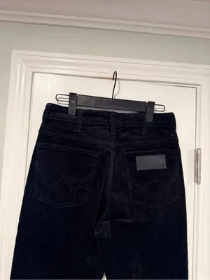 NWOT Wrangler Corduroy Flare Pants Size 6 Black High Rise Stretch thumbnail 6