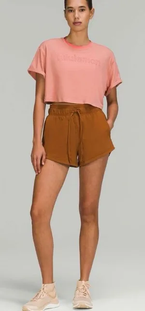Lululemon Inner Glow High-Rise Short 3" Copper Brown Size 2 EUC thumbnail 1