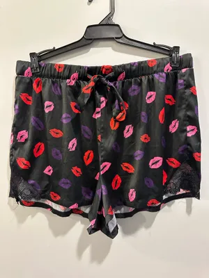 Torrid Sleep Satin Lace Trim Cami and Short PJ Set Kissy Print thumbnail 8