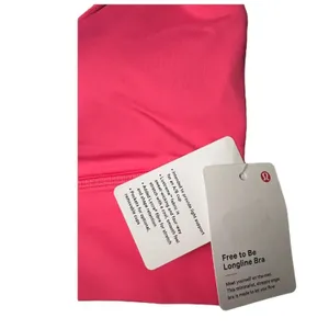 Lululemon Womens Free To Be Longline Sports Bra Lipgloss Pink LIPG Sz 8 New thumbnail 3