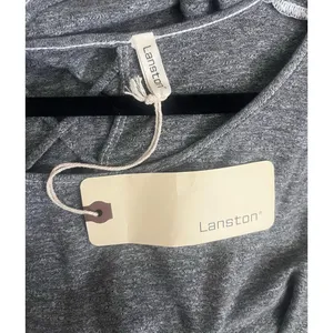 Lanston Revolve Gray Cutout Back Long Sleeve‎ Shirt thumbnail 3