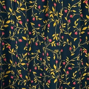 OLD NAVY Women's Black Floral Ruffle Flutter Sleeve Smocked Top - Size 1x thumbnail 3