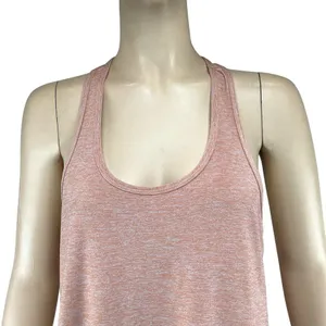 Beyond Yoga Tank Top Medium Double Up Racer Tank‎ Pink Heathered thumbnail 7