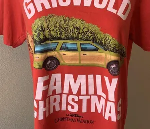 Griswold Family Christmas Vacation Size XL 15/17 Soft Shirt Red National Lampoon thumbnail 3