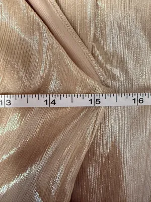 Altar’d State Shimmery Champagne Sleeveless Fit & Flare‎ Dress thumbnail 4