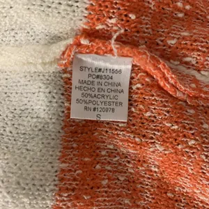 Entro Womens Knit Cardigan Sweater Small Open Front Striped Boho Cozy thumbnail 5