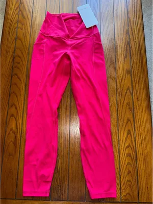 Lululemon Align With Pockets High Rise 25” Mulberry Spark Size 4 NWT thumbnail 3