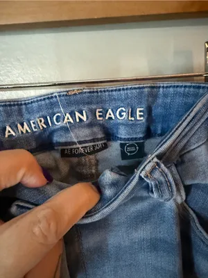 American Eagle Curvy High-Rise Jegging Light Wash Jeans thumbnail 2