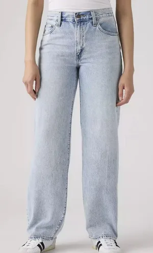Levi's 26x30 Premium Baggy Dad Women's Jeans Fan Fare Light Wash thumbnail 1