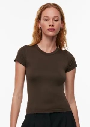Aritzia Sunday Best SinchSeamless Willow Hip T-Shirt Brown thumbnail 1