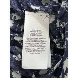 Polo Ralph Lauren Blue Floral Blouse Size 8 thumbnail 9