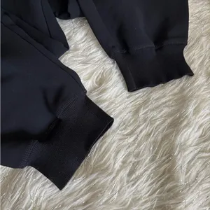 Wilfred Black High Waist Track Creppe Jogger Pants Size M thumbnail 12