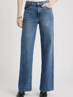 Nordstrom High Waist Wide Leg Jeans thumbnail 4