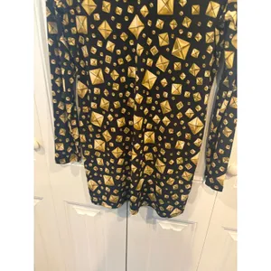 MICHAEL Michael Kors‎ Black And Gold Dress Size Medium thumbnail 6