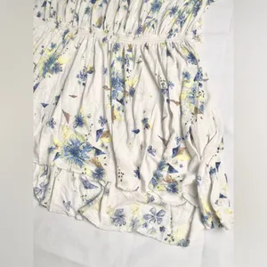 We The Free Sam Off Shoulder Floral Top size Large Ivory Yellow thumbnail 7