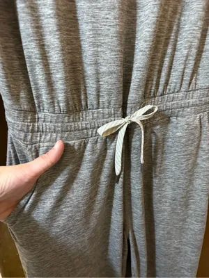 Vuori Long Sleeve Lux Jumpsuit in Clay Heather Gray thumbnail 6