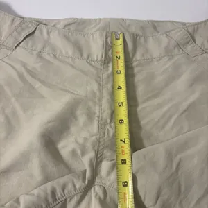 Columbia PFG Shorts Women XL‎ Tan Nylon Zip Pockets Activewear Hiking Perfomance thumbnail 9
