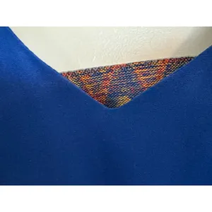 Blue tropical Back Pattern Mini Lined Dress Women's Sz Small thumbnail 11