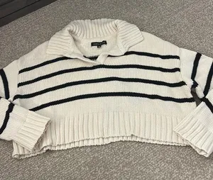 PacSun Striped Cropped Sweater thumbnail 1