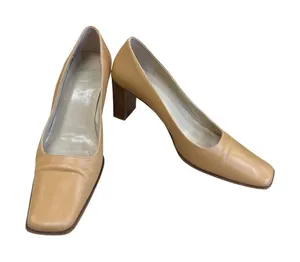 Nina Coach Malorie womens Vintage Tan Leather Square heels pumps size 8AA KU8092 thumbnail 1