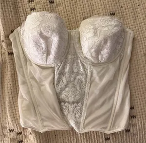 Change Basic Vintage Lace Corset White Size XL thumbnail 1