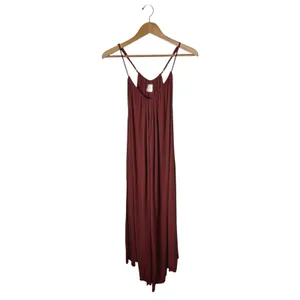 By Together Jumpsuit Women Small Rust Red Wide Asymmetric Leg Flowy Boho Cottage thumbnail 2