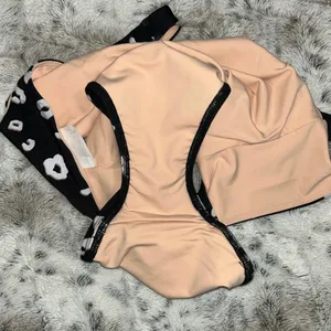 Onzie 🆕 NWOT | High Leg One Piece Swimsuit | Black White Leopard | S/M thumbnail 15