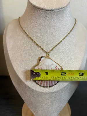 Handmade Gold Seashell Necklace thumbnail 6