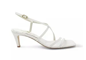 Bruno Magli Sanda Strappy Sandal in White Leather Size 39.5 / 9 thumbnail 2