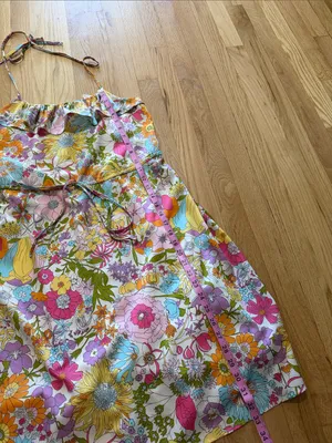 Liberty of London for Target Retro Floral Printed Halter Dress Sz S thumbnail 3