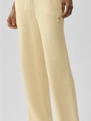 700. Alo Yoga Snuggle Up Sweater High-Waist Wide Leg Pants xs thumbnail 4