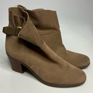 Franco‎ Sarto monument suede leather ankle boots size 7.5 thumbnail 3
