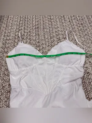Halara White Lace Up Maxi Dress thumbnail 8