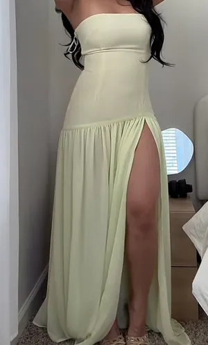 Peppermayo Eden Dress Strapless Maxi Yellow thumbnail 5