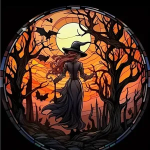 Retro Style Bat Witch Pendant Cameo‎ Black Pendant Necklace Gothic Vintage Style thumbnail 11